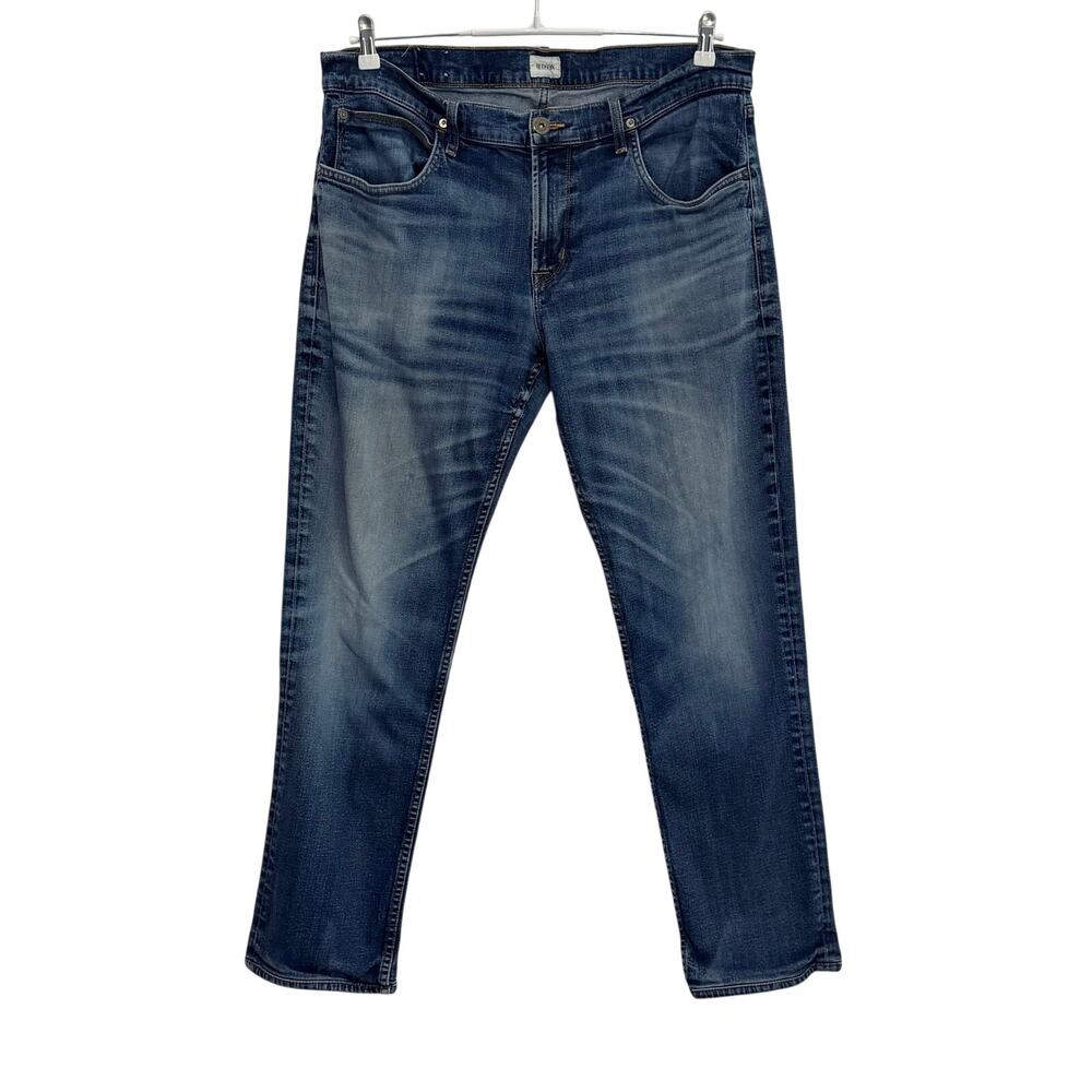 Hudson Blake Slim Straight Leg Zip Fly Medium Wash Mens 38